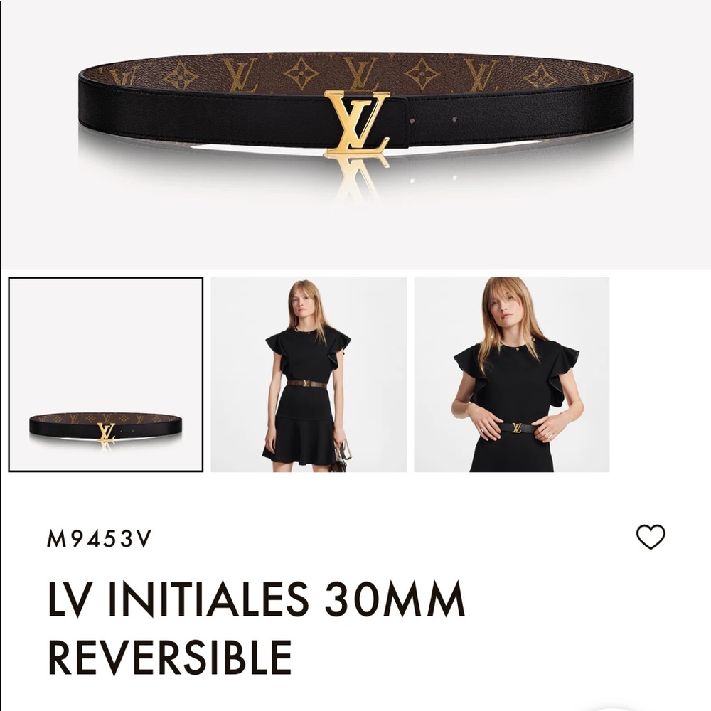 LOUIS VUITTON INITIALES 30MM REVERSIBLE